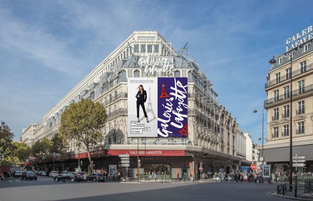 JCDecaux équipe en écrans digitaux les Galeries Lafayette Paris Haussmann JCDecaux équipe en écrans digitaux les Galeries Lafayette Paris Haussmann