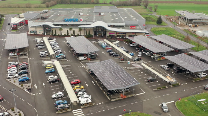 Le photovoltaique permet à ce Super U une part d'autoconsommation